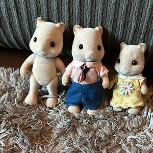 Calico Critters Hamster Family